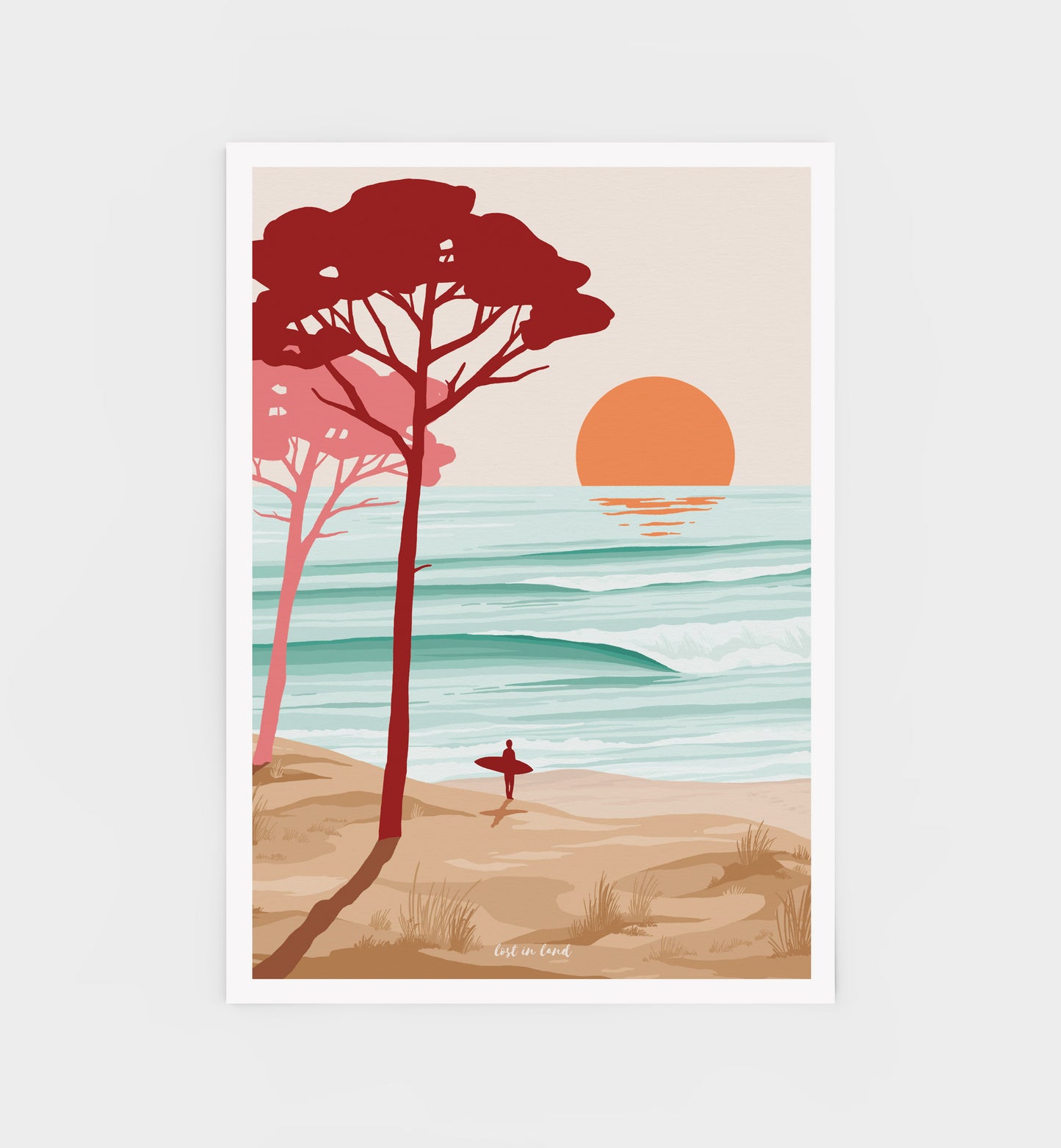 DUO COLORFUL PINE TREES