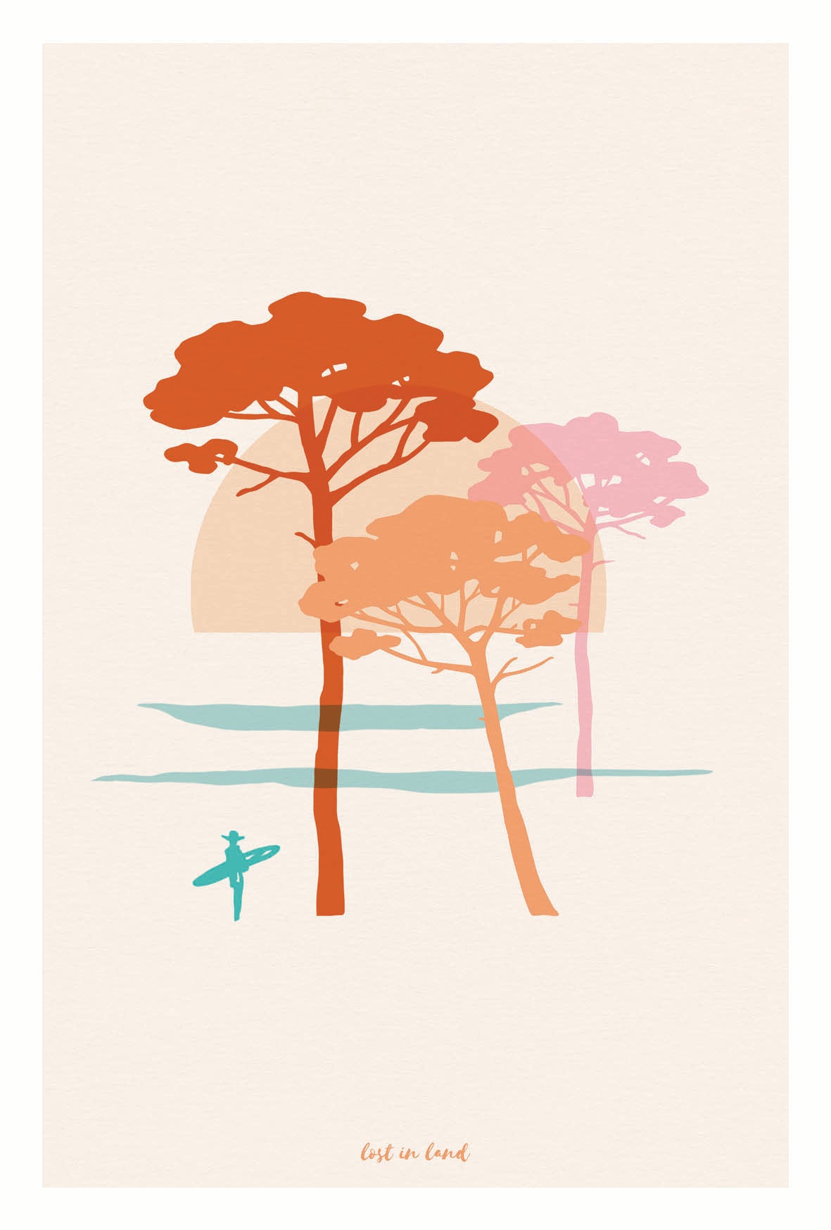 DUO DE CARTES COLORFUL PINE TREES