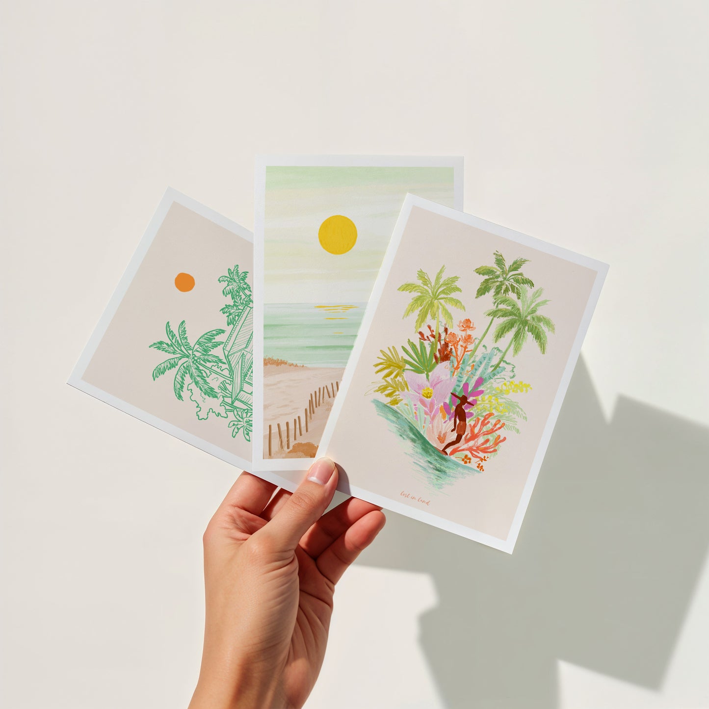 TRIO DE CARTES COLORFUL SUMMER
