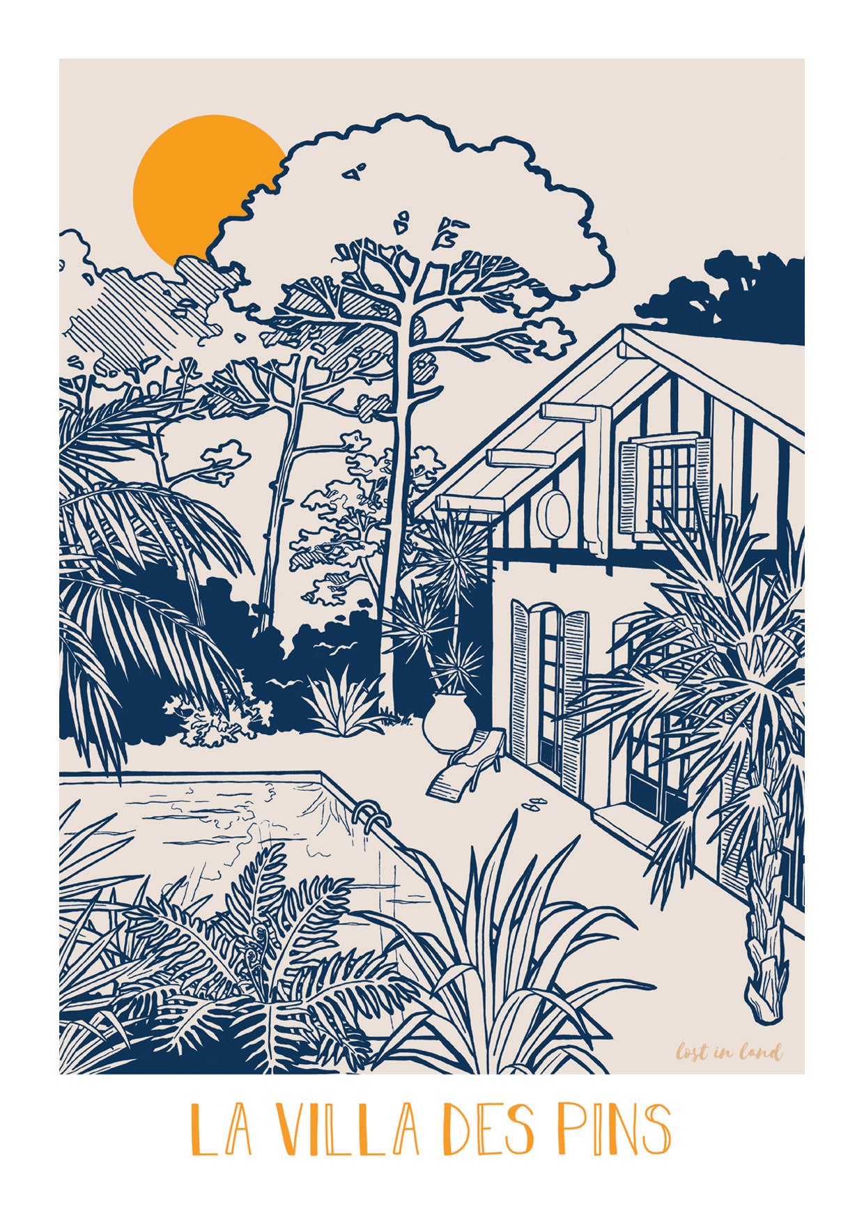TRIO DE CARTES BLUE LINES